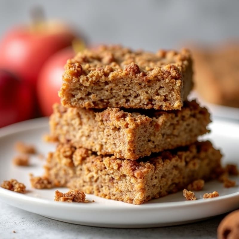 Baked Cinnamon-Spiced Apple Oat Bars