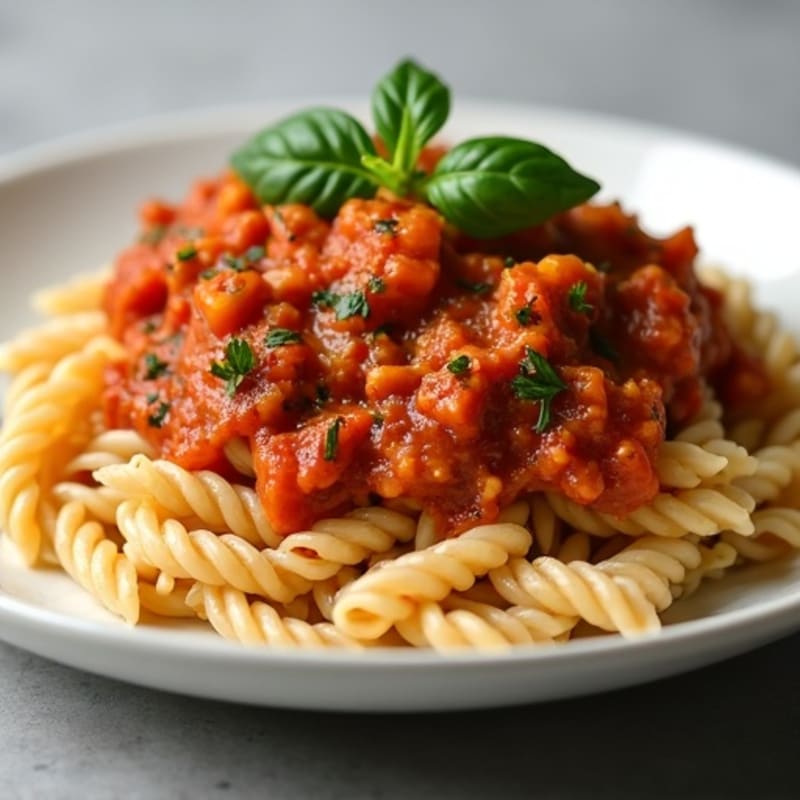 Herb-Seasoned Turkey Bolognese with Whole Grain Pasta