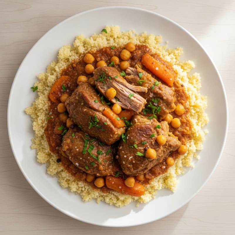 Moroccan Lamb Tagine with Couscous