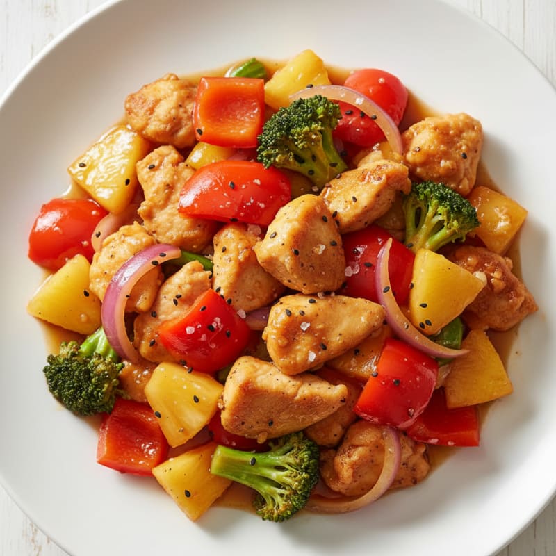 Sweet and Sour Chicken with Pineapple