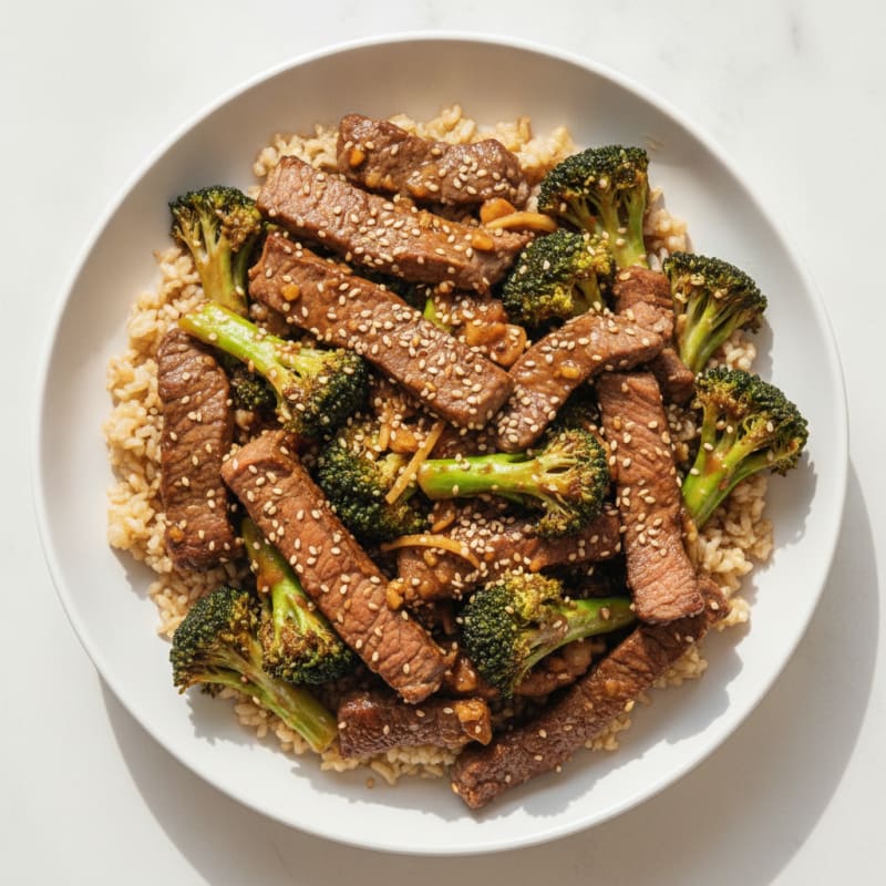 Sesame Beef and Broccoli Stir-Fry