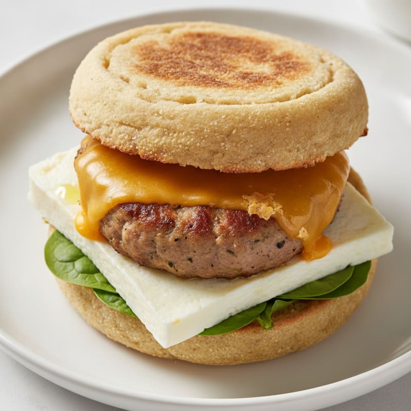 Savory Protein English Muffin Sandwich