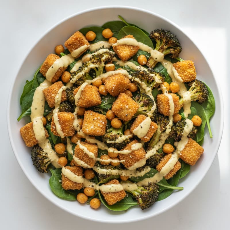 Roasted Vegetable and Chickpea Buddha Bowl