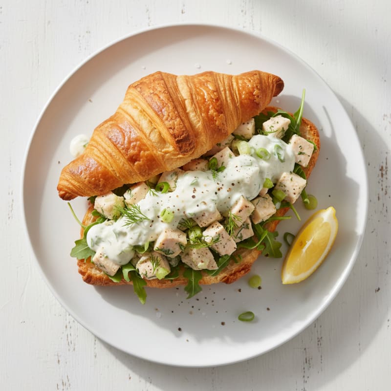Creamy Herb Chicken Salad Croissant