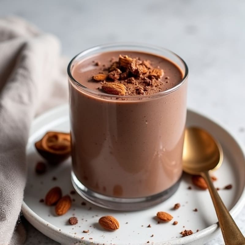 Silky Chocolate Protein Pudding with Greek Yogurt