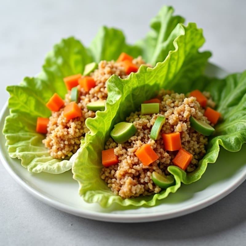 Crunchy Spicy Tuna Lettuce Wraps