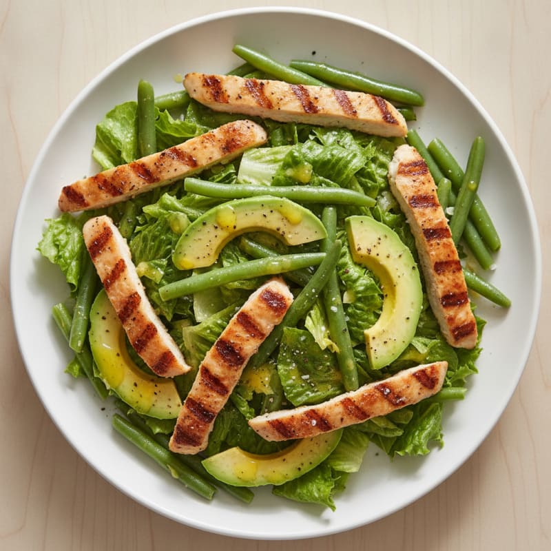 Green Bean Avocado Salad with Lemon Vinaigrette