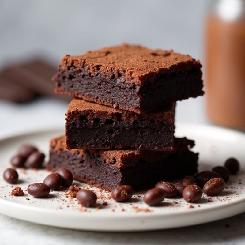 Fudgy Black Bean Brownies with Dark Chocolate