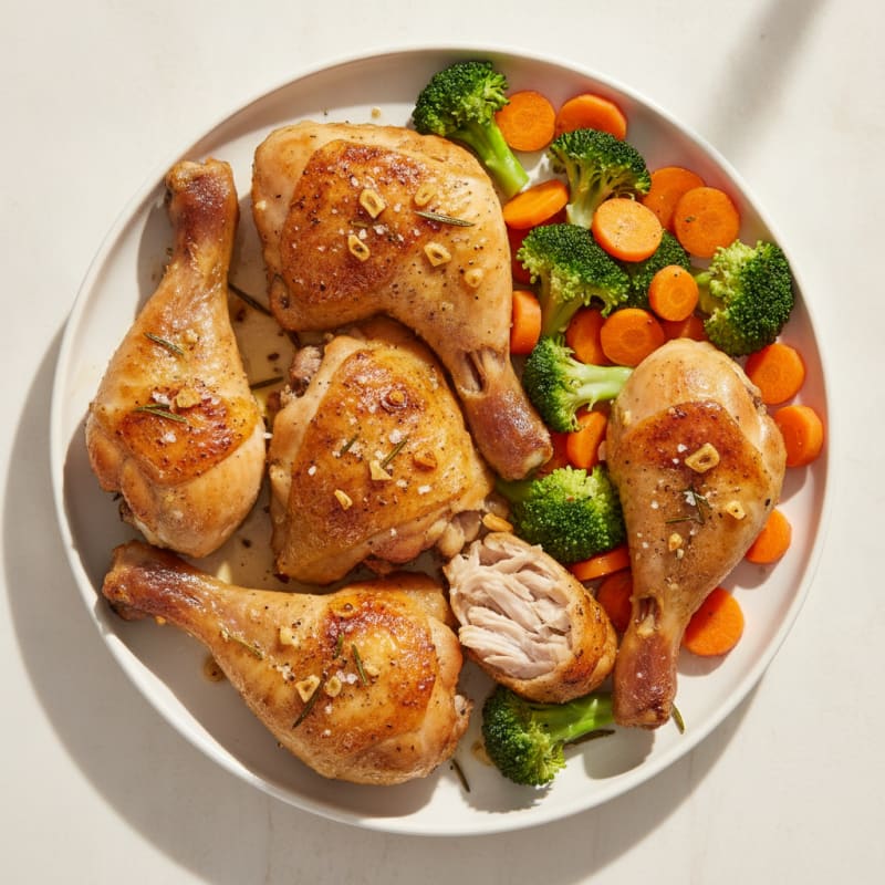 Roasted Chicken Legs with Herbs