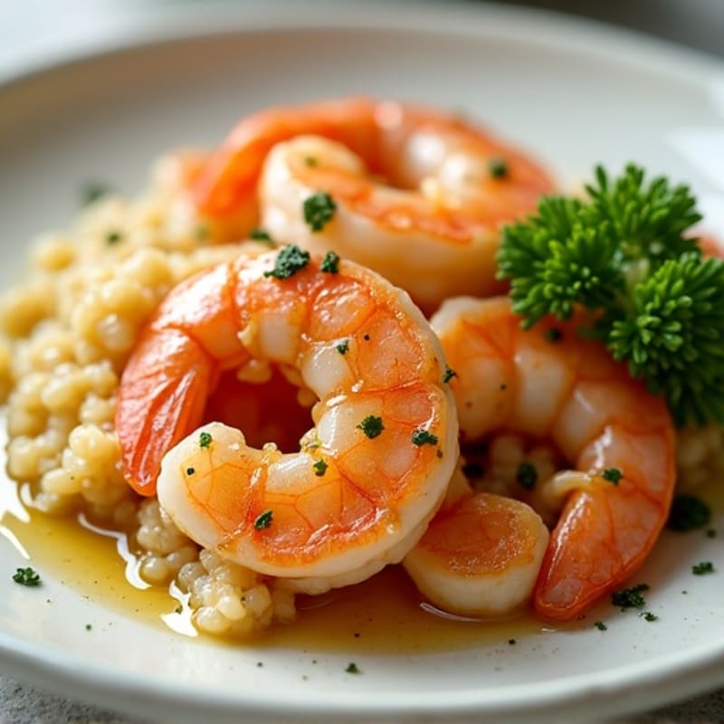 Tender Pan-Seared Garlic Butter Shrimp