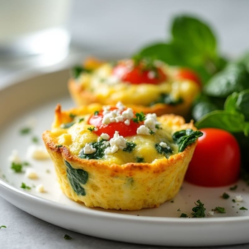 Protein-Packed Spinach and Feta Egg Muffins