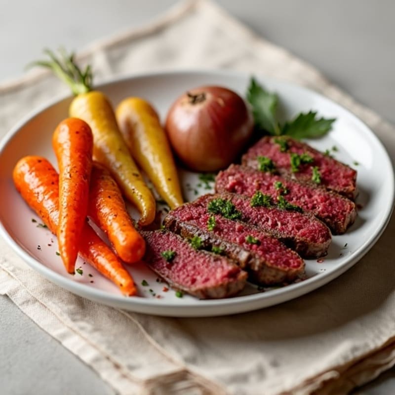 Hearty Beef Mince with Roasted Root Vegetables