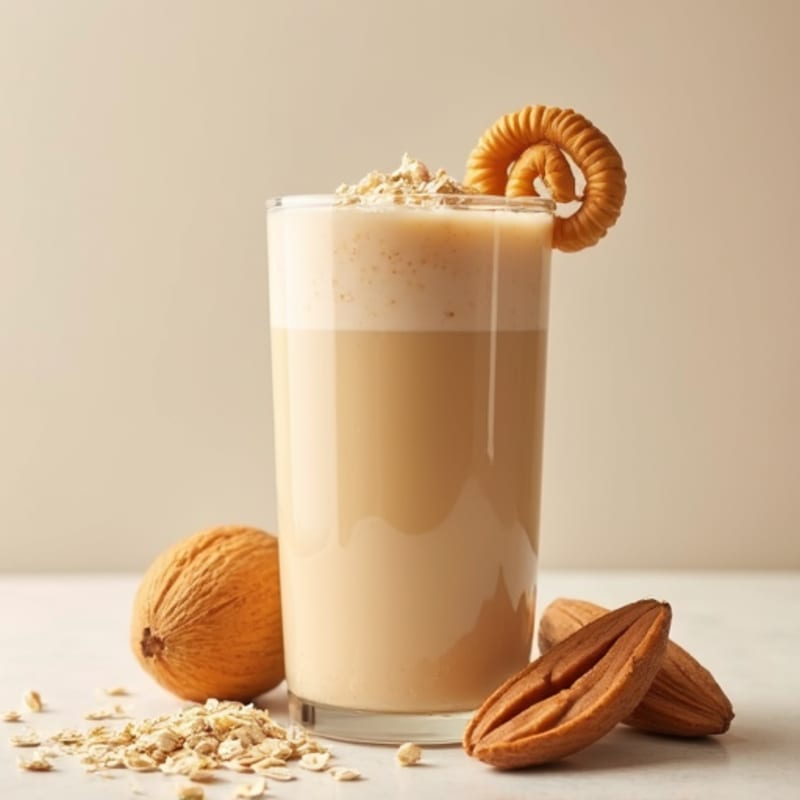 Protein Shake with Peanut Butter and Oats
