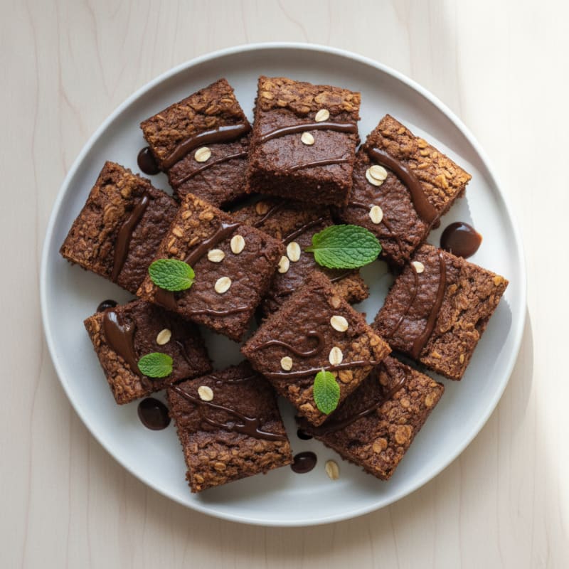 Protein-Packed Baked Chocolate Oatmeal Squares