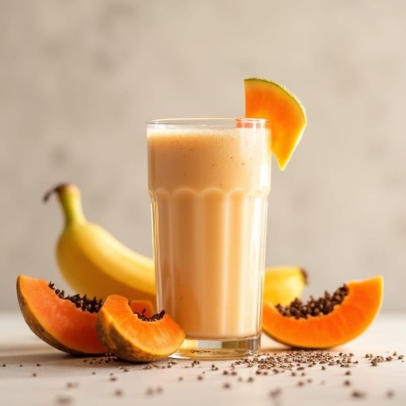 Creamy Tropical Papaya Protein Smoothie