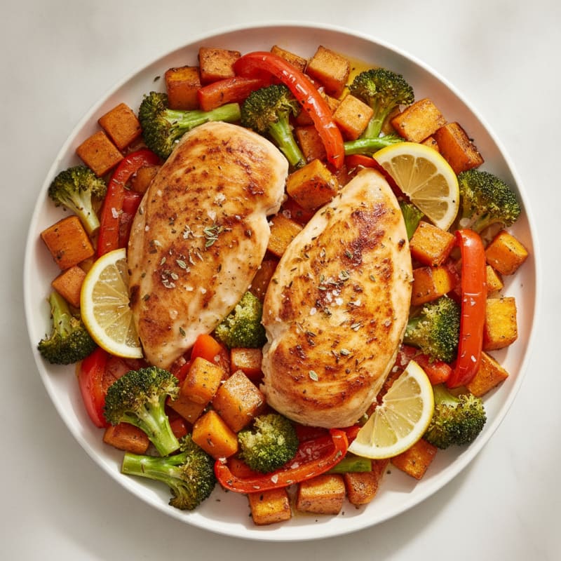 Lemon Herb Chicken with Roasted Vegetables