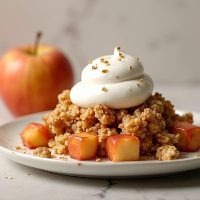Warm Spiced Apple Oat Crumble