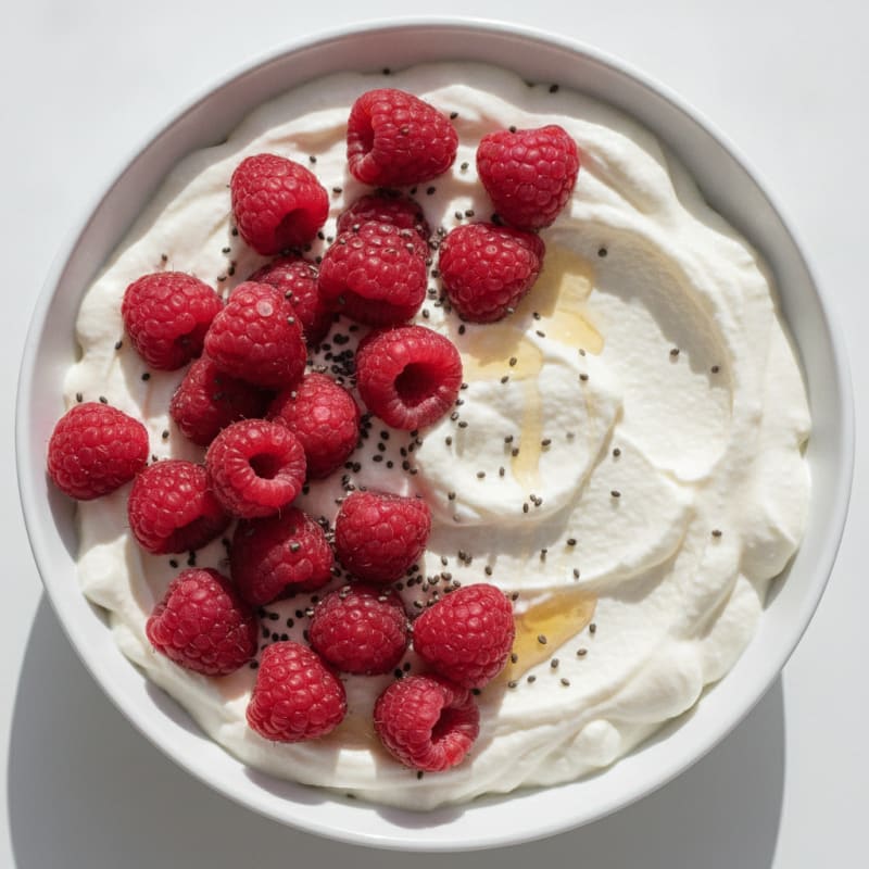 Silky Greek Yogurt Protein Pudding with Berries