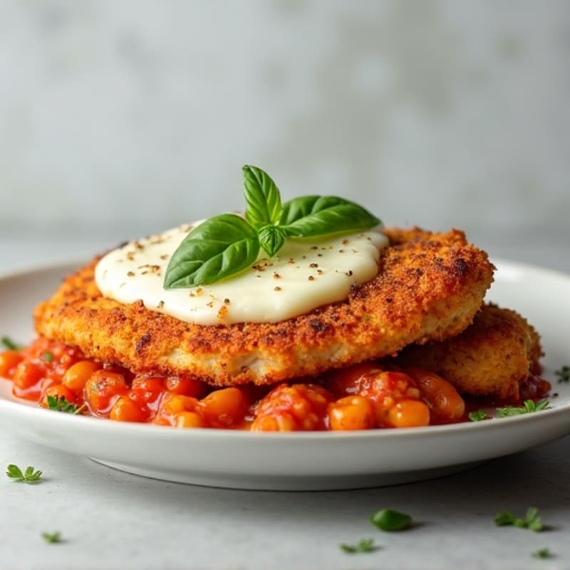 Healthy Crispy Chicken Parmesan