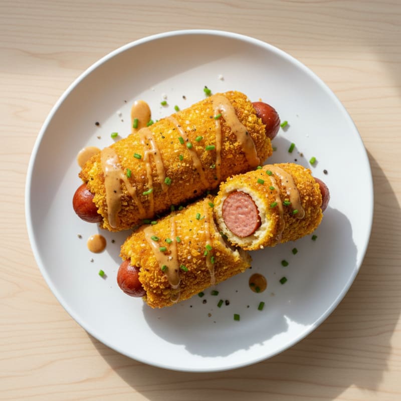 Crispy Golden Corn Dogs