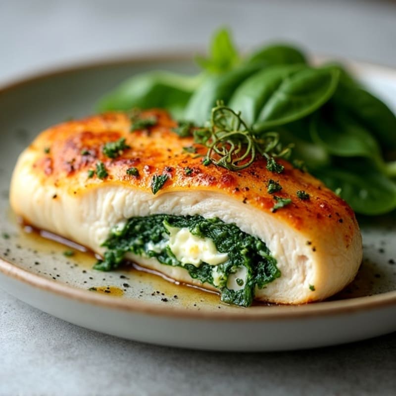 Spinach Feta Stuffed Chicken Breast