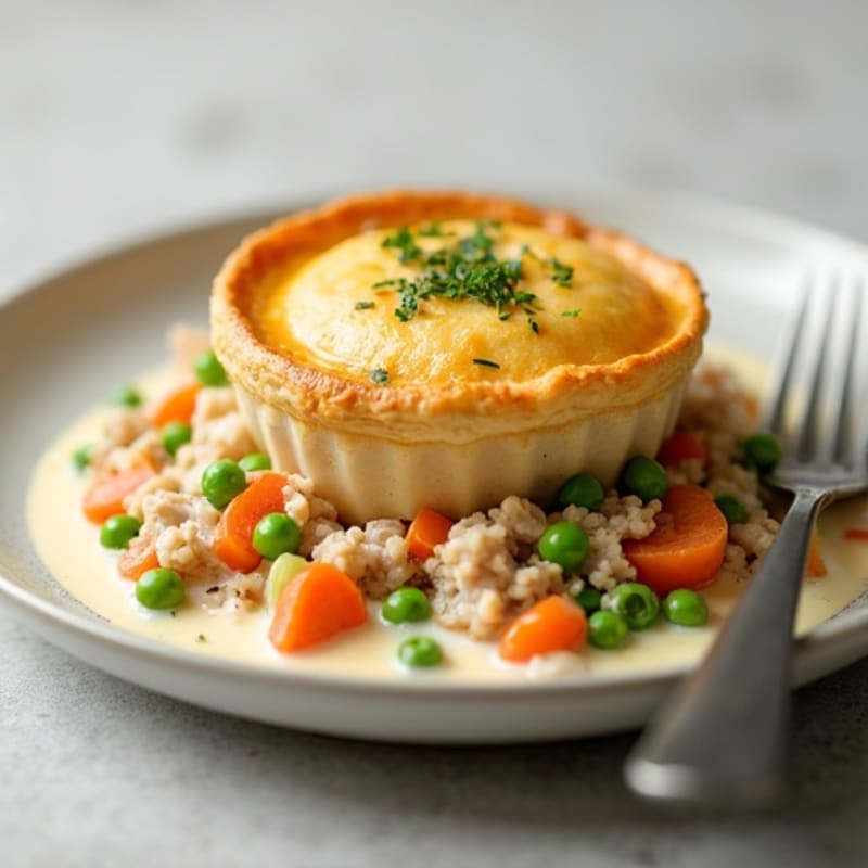 Healthy Creamy Turkey Pot Pie