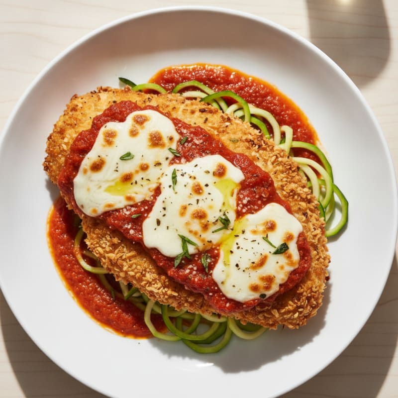 Crispy Chicken Parmesan with Marinara