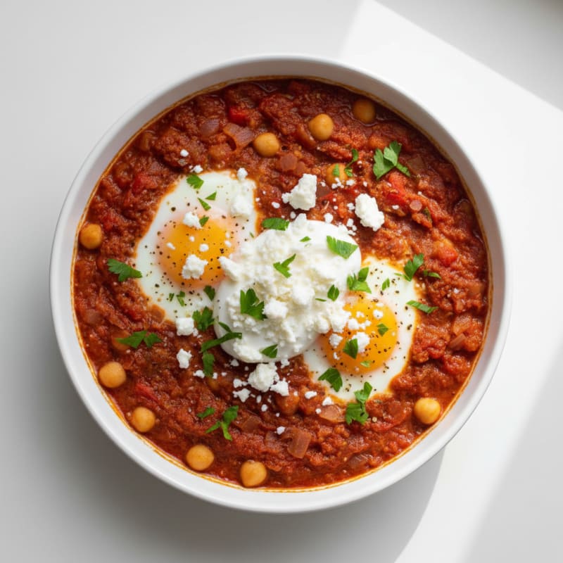 Zesty Baked Eggs in Smoky Tomato Sauce