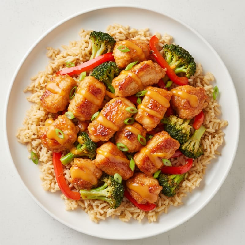 Crispy Orange-Glazed Chicken Stir-Fry