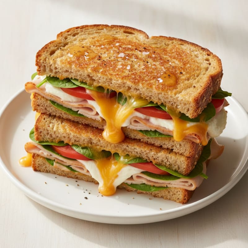 Ultimate Triple-Decker Grilled Cheese
