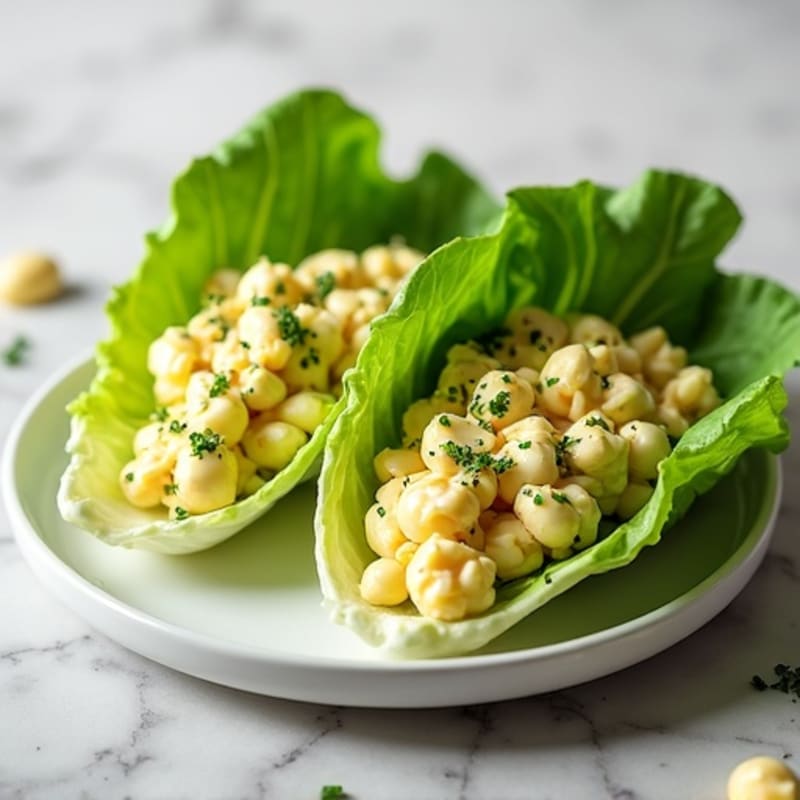 Fresh Herb Egg Salad Lettuce Wraps