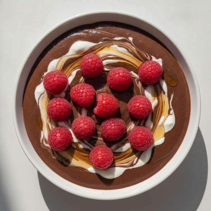 Silky Chocolate Protein Pudding with Greek Yogurt