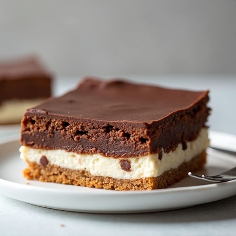 Lightened-Up Dark Chocolate Cheesecake Squares