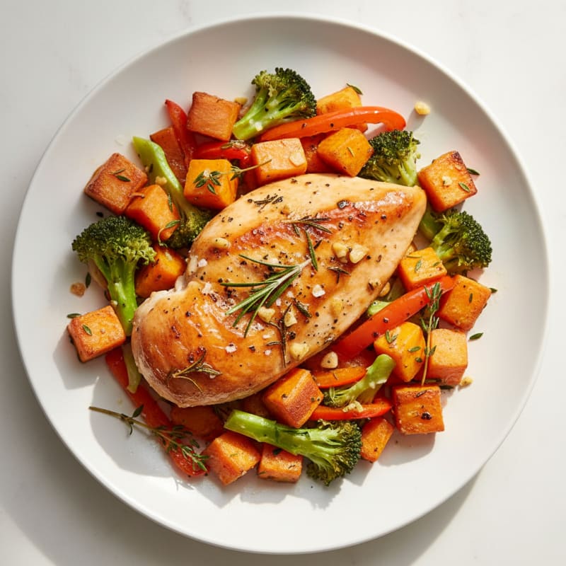 Lemon-Herb Roasted Chicken with Vegetables