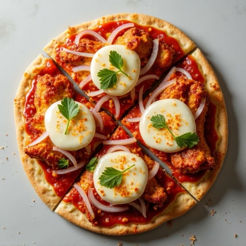 Crispy BBQ Chicken Flatbread Pizza