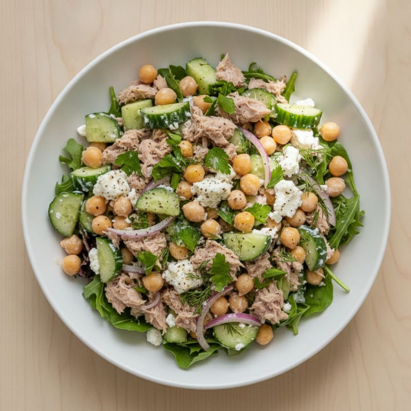 Mediterranean Tuna Salad with Fresh Herbs