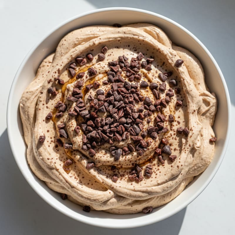 Greek Yogurt Protein Mousse with Cacao Nibs