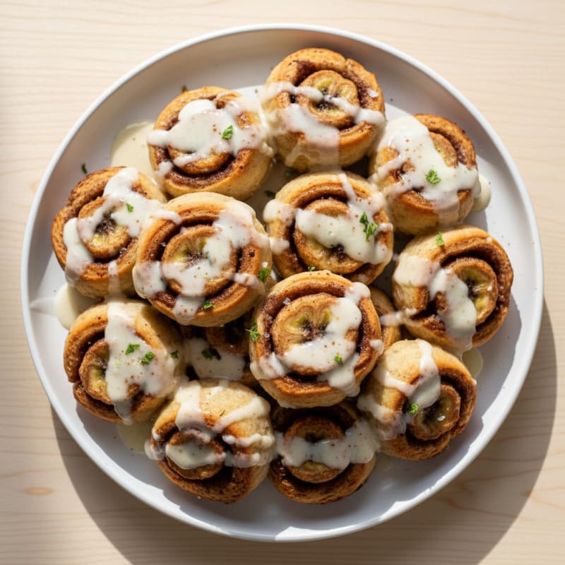 Banana Cinnamon Roll Bites