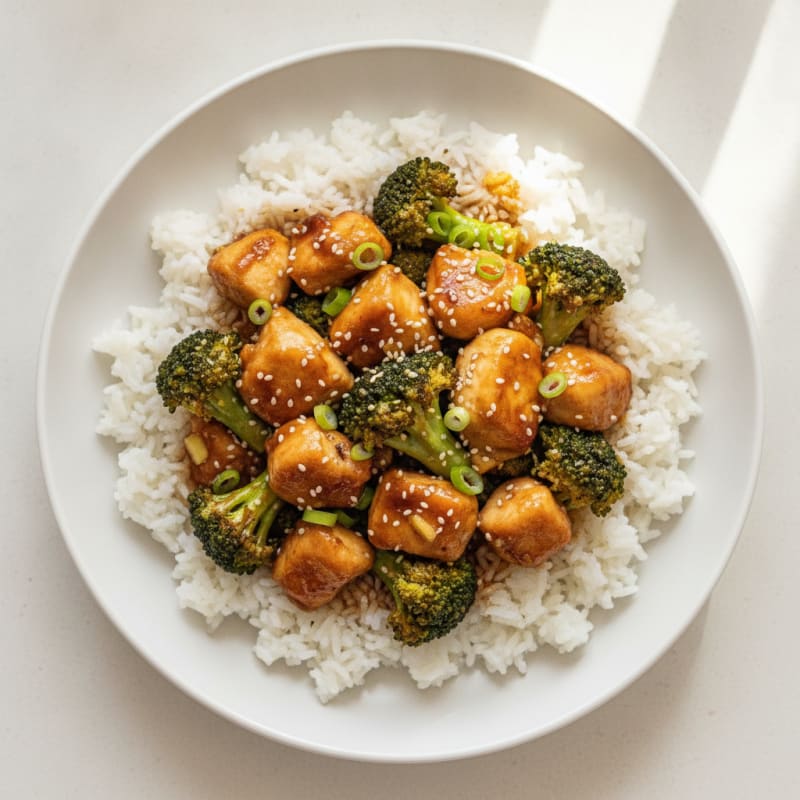 Teriyaki Chicken and Broccoli Rice Bowl