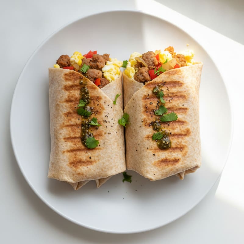 Sausage and Egg Breakfast Burrito