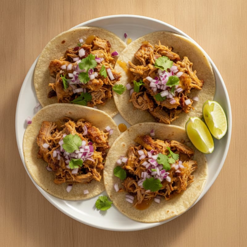 Slow-Cooked Pork Carnitas Tacos