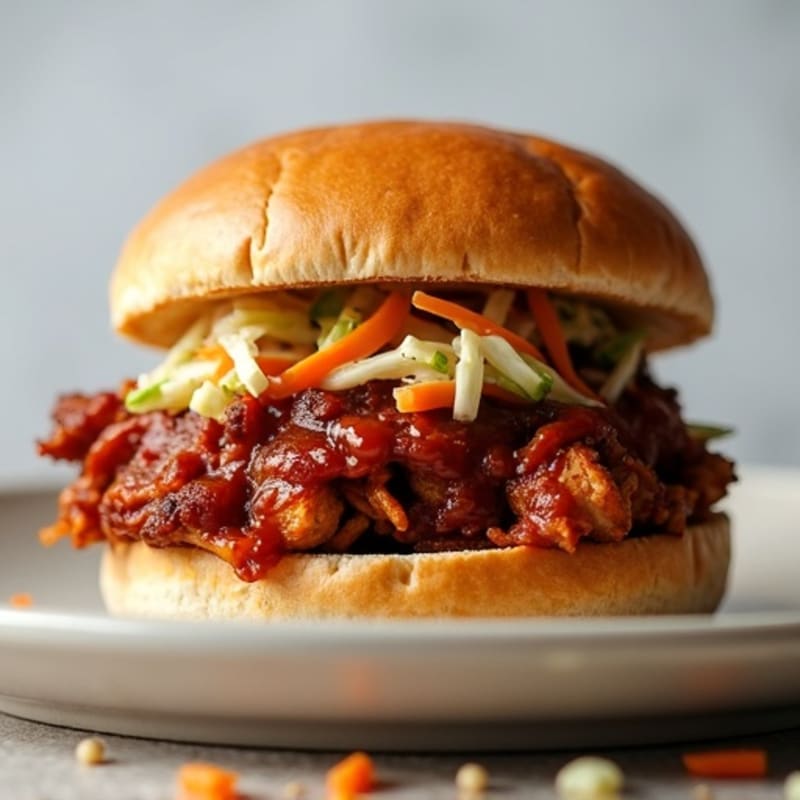 Lean BBQ Pulled Pork on Whole Grain