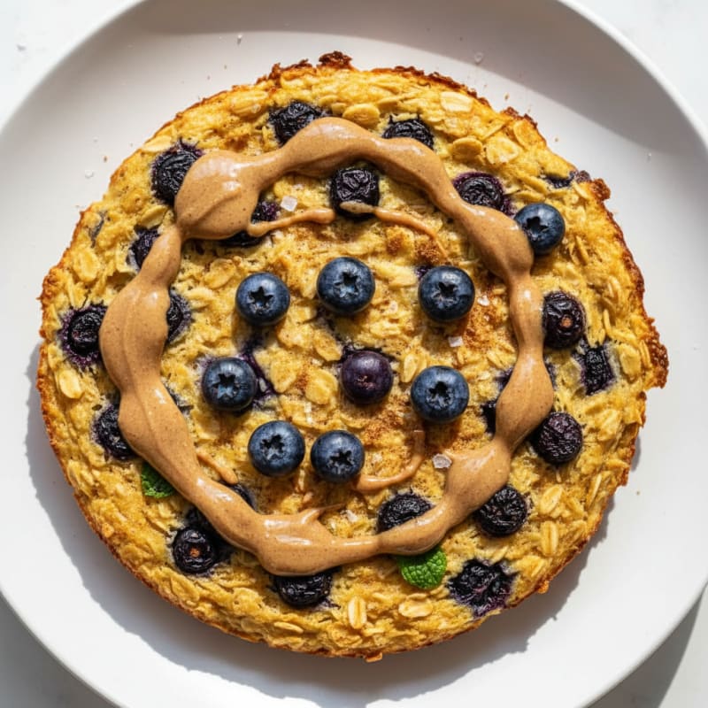 Golden Baked Oatmeal with Berries