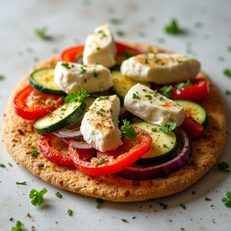 Herb-Roasted Vegetable and Goat Cheese Flatbread