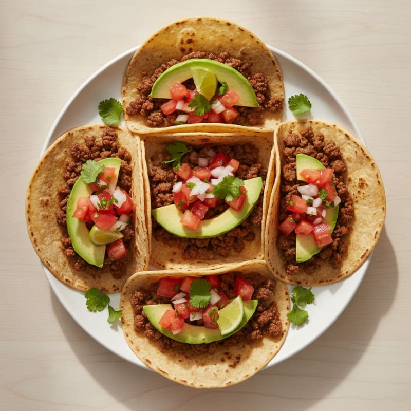 Ground Beef Tacos with Fresh Salsa