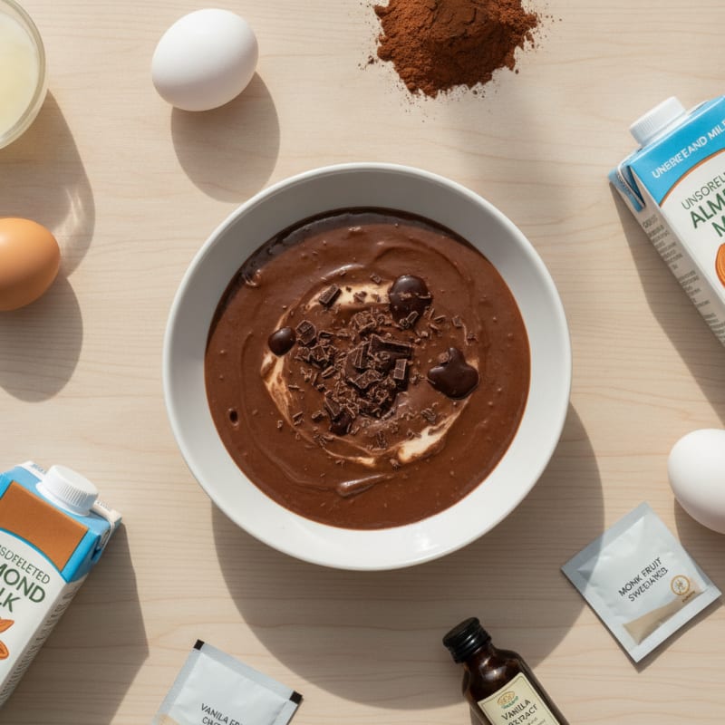High-Protein Chocolate Egg Custard