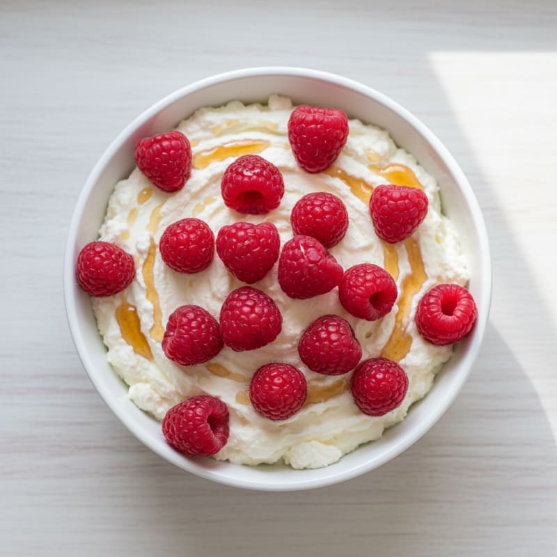 Cottage Cheese Protein Mousse with Fresh Berries