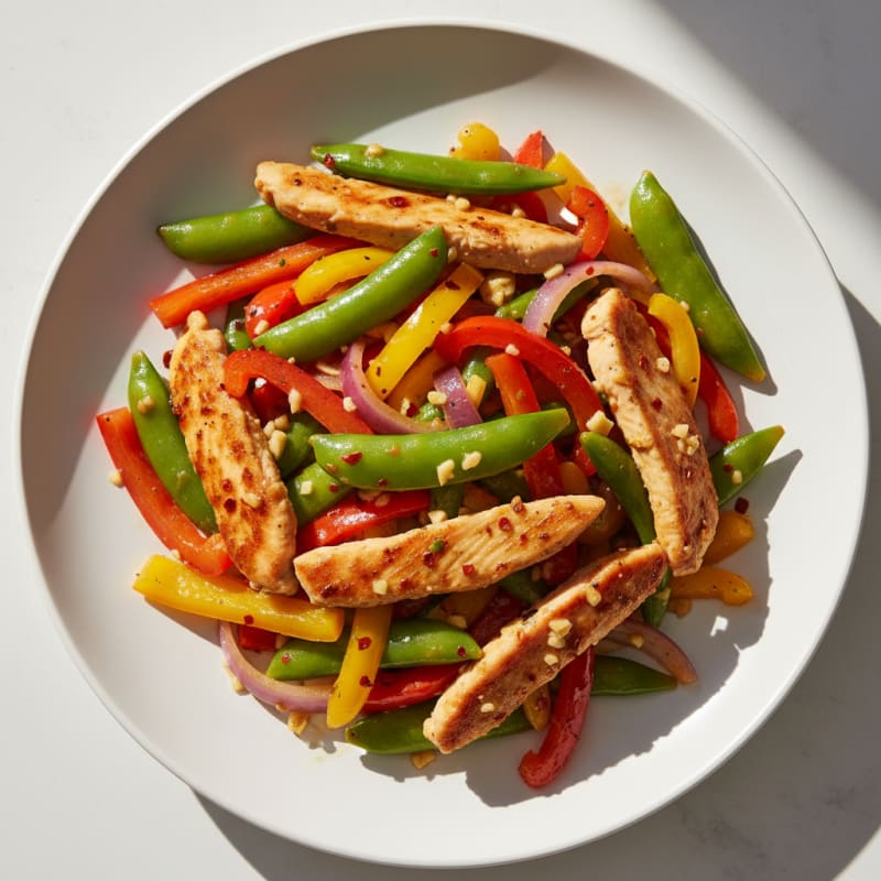 Chicken and Bell Pepper Stir-Fry