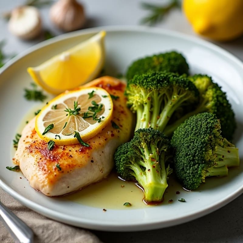 Sheet Pan Lemon Herb Chicken with Crispy Roasted Broccoli