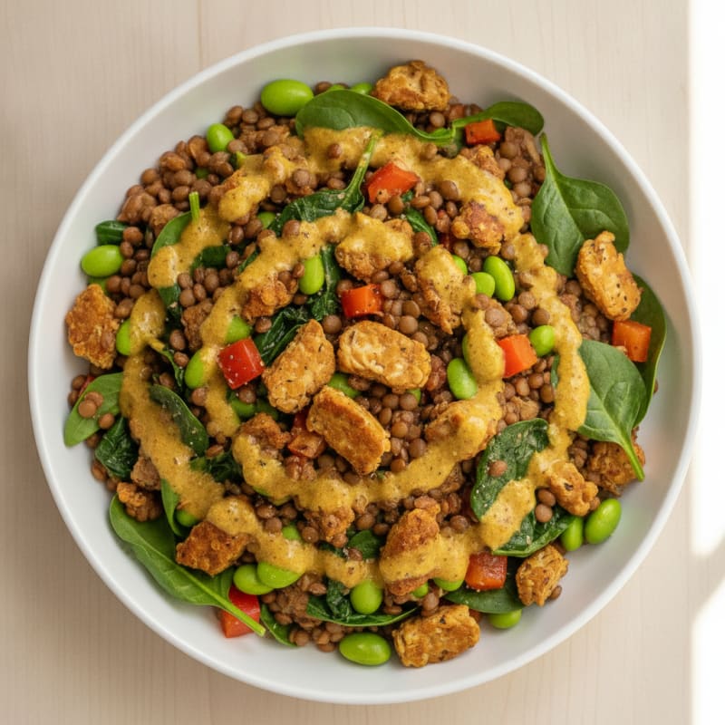 Lentil and Vegetable Power Bowl